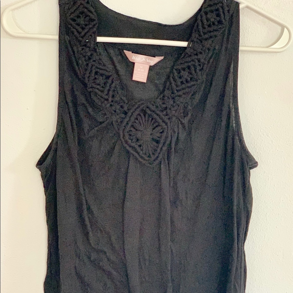 Black tank top